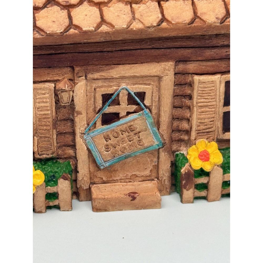 Hudson Porcelain Home Sweet Home Figurine Handpainted VTG 1983 Country Cottage‎ - Picture 2 of 15